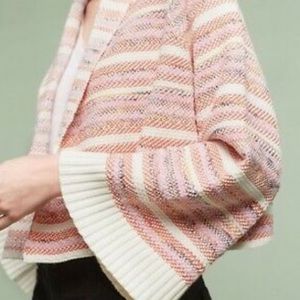 Moth mahalia striped bell sleeve open front